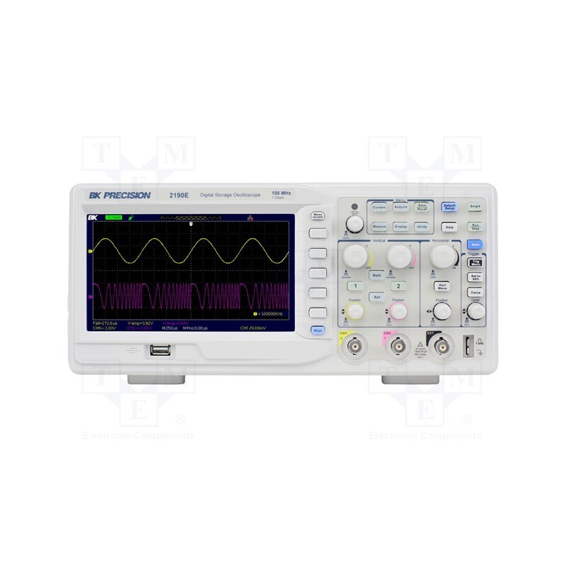1 pcs x B&K PRECISION - BK2190E - Oscilloscope: digital, Ch: 2, 100MHz, 1Gsps, 40kpts, LCD TFT 7'