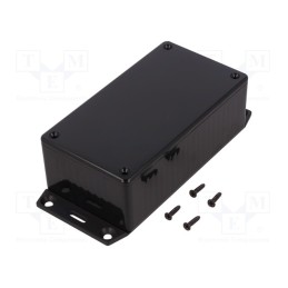 1 pcs x HAMMOND - 1591CF2SBK - Enclosure: multipurpose, X: 65mm, Y: 120mm, Z: 40mm, 1591, ABS, black