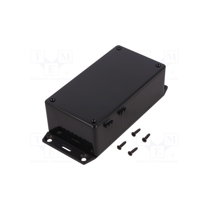 1 pcs x HAMMOND - 1591CF2SBK - Enclosure: multipurpose, X: 65mm, Y: 120mm, Z: 40mm, 1591, ABS, black