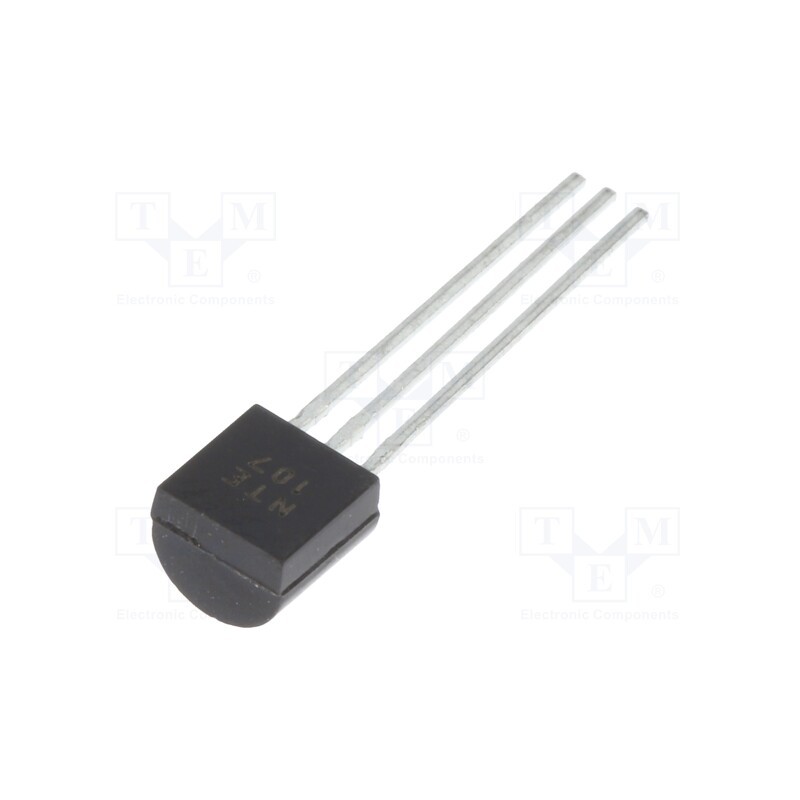1 pcs x NTE Electronics - NTE107 - Transistor: NPN, bipolar, RF, 12V, 25mA, 0.2W, TO92