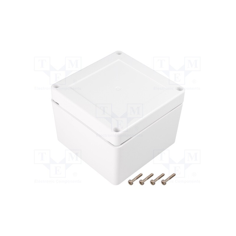 1 pcs x KRADEX - ZP105.105.60SB TM ASA - Enclosure: multipurpose, X: 105mm, Y: 105mm, Z: 60mm, ZP, ASA, white