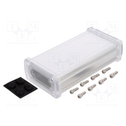 1 pcs x GAINTA - ALUG702SR120-C -AS - Enclosure: multipurpose, X: 68.7mm, Y: 129mm, Z: 35.2mm, aluminium