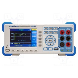 1 pcs x PEAKTECH - P 4095 - Benchtop multimeter, LCD TFT 4', 480x320, True RMS, 20÷1MHz