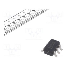 3 pcs x TEXAS INSTRUMENTS - SN74AUC1GU04DCKR - IC: digital, NOT, Ch: 1, CMOS, SMD, SC70-5, 0.8÷2.7VDC, -40÷85°C, 10uA