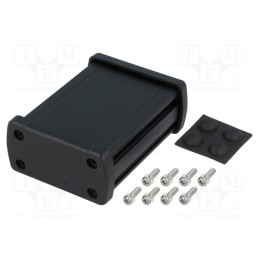 1 pcs x GAINTA - ALUG702BK080 -AS - Enclosure: multipurpose, X: 68.7mm, Y: 89mm, Z: 35.2mm, aluminium