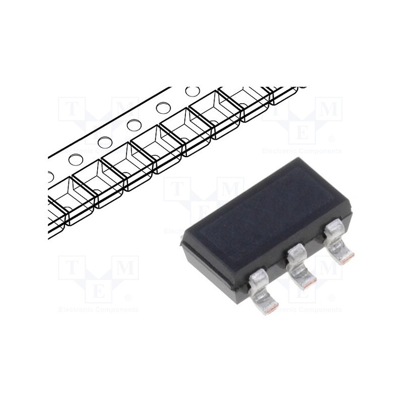 5 pcs x INFINEON TECHNOLOGIES - SMBTA06UPNE6327HTSA1 - Transistor: NPN / PNP, bipolar, complementary pair, 80V, 0.5A