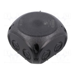 1 pcs x HENSEL - 62000042 - Enclosure: junction box, X: 93mm, Y: 93mm, Z: 62mm, IP66,IP67, black