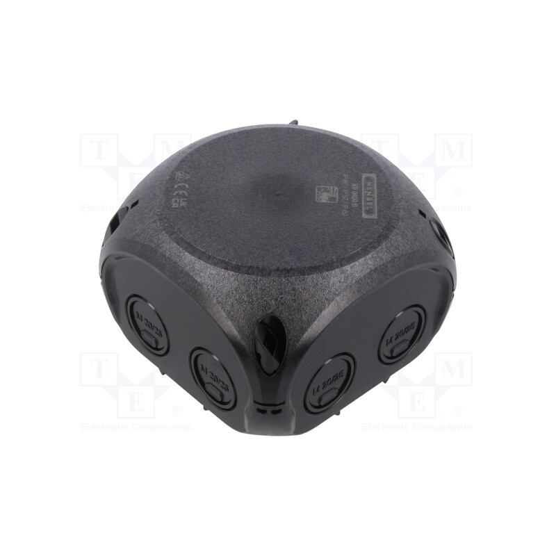 1 pcs x HENSEL - 62000042 - Enclosure: junction box, X: 93mm, Y: 93mm, Z: 62mm, IP66,IP67, black