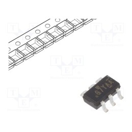 1 pcs x VISHAY - DG467DV-T1-E3 - IC: analog switch, SPST-NC, Ch: 1, TSOP6, 4.5÷20V,7÷36V,