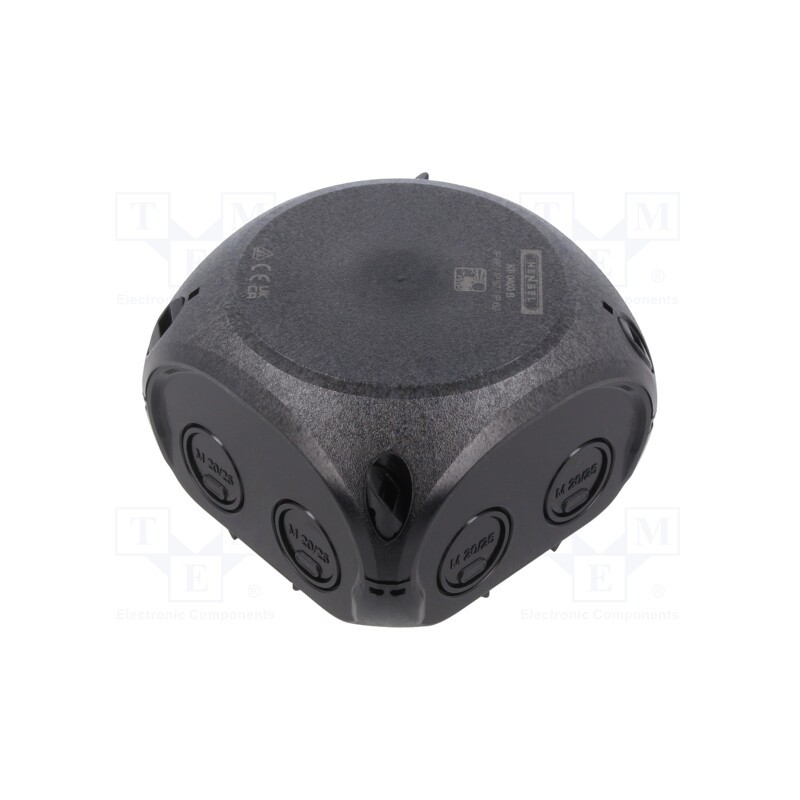 1 pcs x HENSEL - 62000082 - Enclosure: junction box, X: 93mm, Y: 93mm, Z: 62mm, IP66,IP67, black