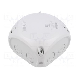 1 pcs x HENSEL - 62000041 - Enclosure: junction box, X: 93mm, Y: 93mm, Z: 62mm, IP66,IP67, grey