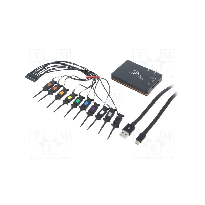 1 pcs x IKALOGIC SAS - SP209 - Logic analyser, USB, 5V, 85x60x6.6mm, Ch: 9, 200Mpts, 200MHz