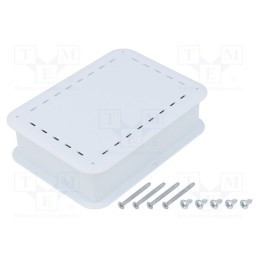 1 pcs x TEKO - TEK-SBC.40 - Enclosure: multipurpose, X: 73.7mm, Y: 100.8mm, Z: 29.2mm, white