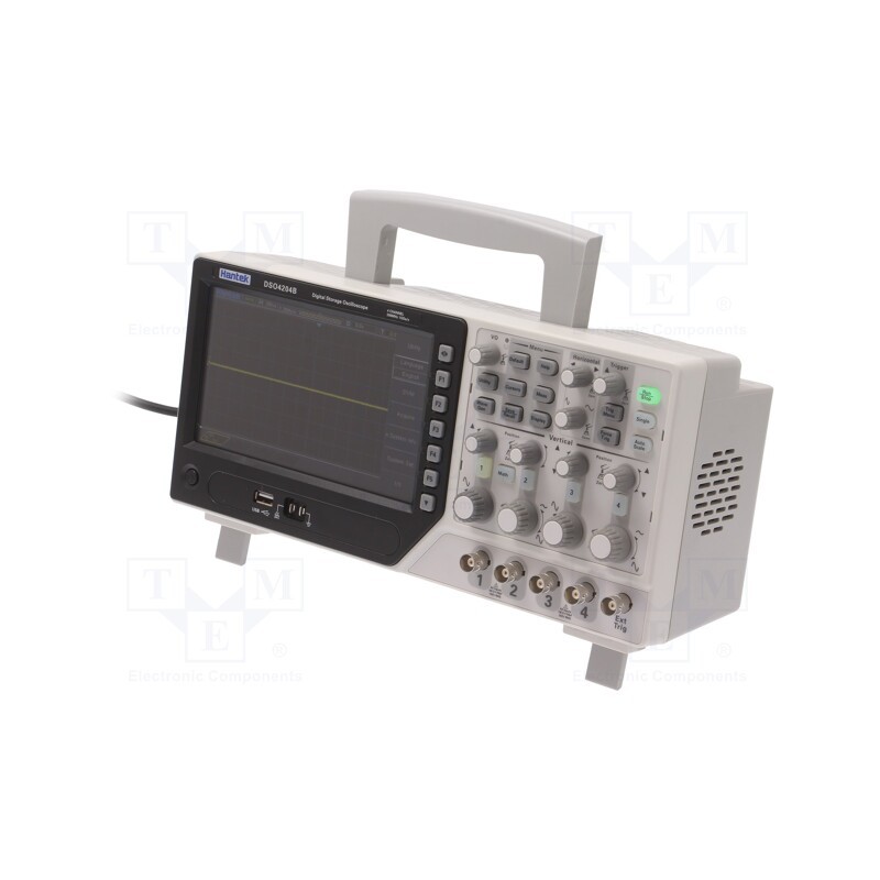 1 pcs x HANTEK - HANTEK DSO4204B - Oscilloscope: digital, DSO, Ch: 4, 200MHz, 1Gsps, 64kpts/ch, 1.8ns
