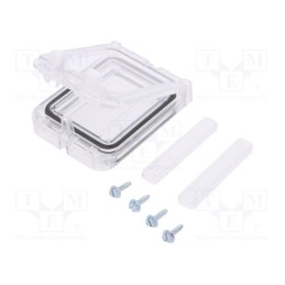 1 pcs x SCHNEIDER ELECTRIC - NSYVA272M - Inspection windows, 78x60x15mm, IP65, on hinged