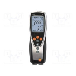 1 pcs x TESTO - TESTO 735-2 0563 7352 - Meter: temperature, digital, -200÷1370°C, IP54, Software: included