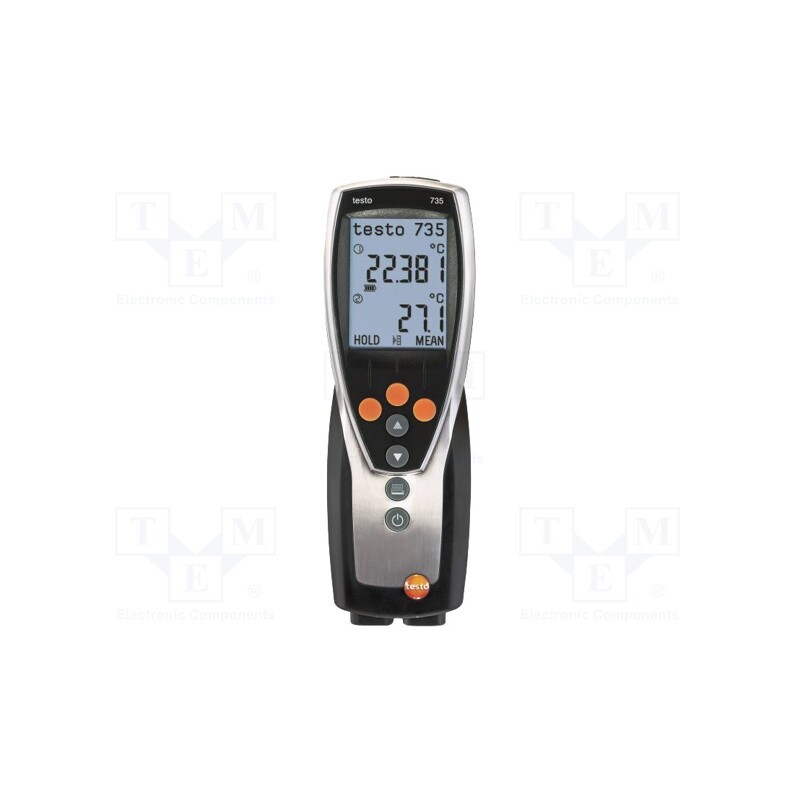 1 pcs x TESTO - TESTO 735-2 0563 7352 - Meter: temperature, digital, -200÷1370°C, IP54, Software: included