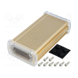1 pcs x GAINTA - ALUG702GD120-C -AS - Enclosure: multipurpose, X: 68.7mm, Y: 129mm, Z: 35.2mm, aluminium