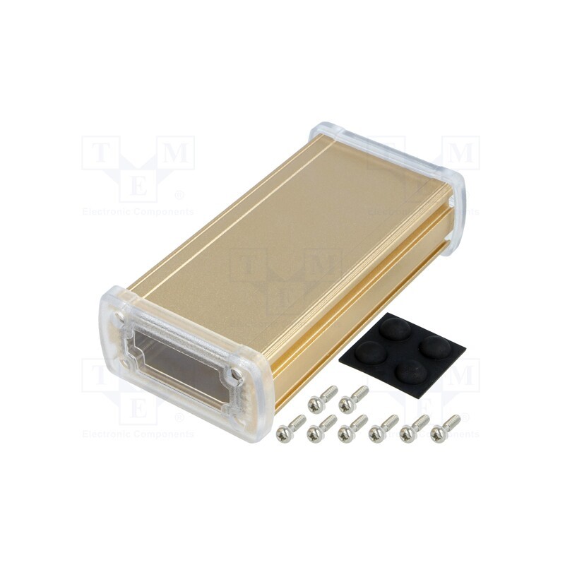 1 pcs x GAINTA - ALUG702GD120-C -AS - Enclosure: multipurpose, X: 68.7mm, Y: 129mm, Z: 35.2mm, aluminium