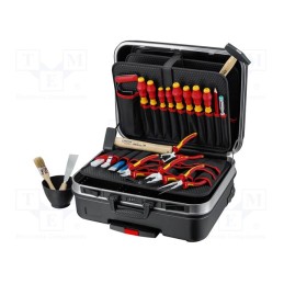 1 set x KNIPEX - 00 21 06 HL S - Kit: general purpose, for electricians, case, 24pcs.