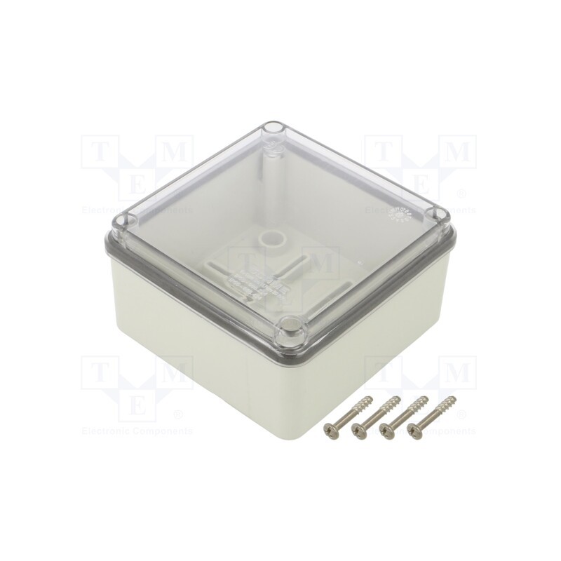 1 pcs x SCAME - 686.224 - Enclosure: multipurpose, X: 108mm, Y: 108mm, Z: 56mm, SCABOX, grey