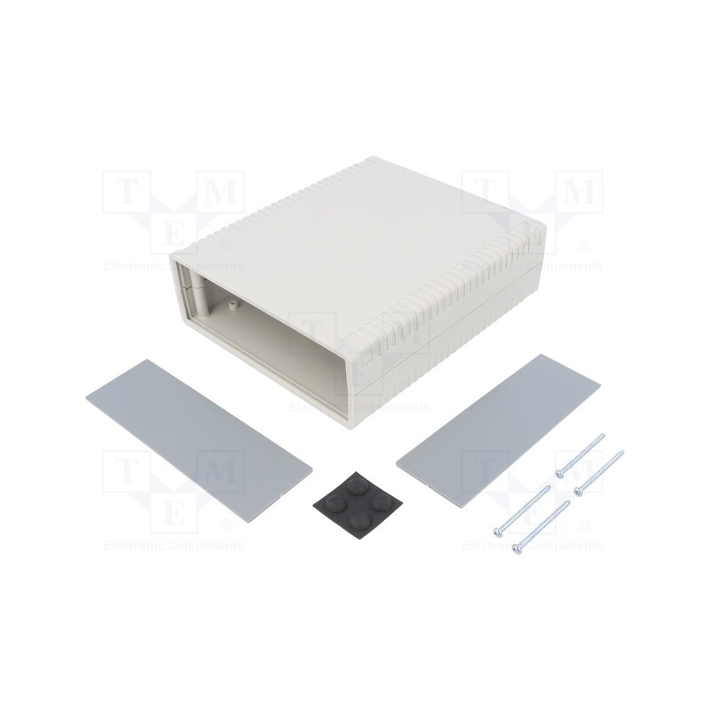 1 pcs x GAINTA - G765 - Enclosure: with panel, X: 156mm, Y: 180mm, Z: 52mm, ABS, light grey