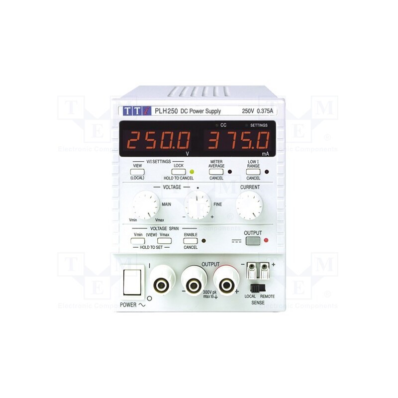 1 pcs x AIM-TTI - PLH250 - Power supply: laboratory, single-channel,linear, 0÷250VDC, PLH