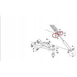 Shock absorber rubber seal 0604 310 arctic cat