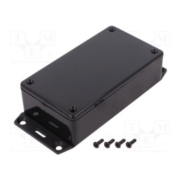 1 pcs x HAMMOND - 1591BF2BK - Enclosure: multipurpose, X: 62mm, Y: 112mm, Z: 32mm, 1591, ABS, black