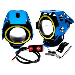 Ring halogen lens motor quad offroad lightbar