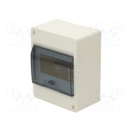 1 pcs x HAGER - VD106TP - Enclosure: for modular components, IP40, No.of mod: 6, Series: IC2