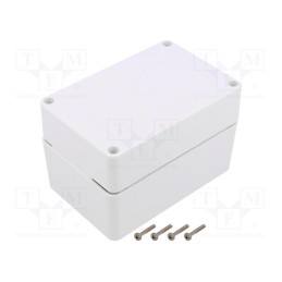 1 pcs x KRADEX - ZP120.80.75SB TM ASA - Enclosure: multipurpose, X: 120mm, Y: 80mm, Z: 75mm, ZP, ASA, white