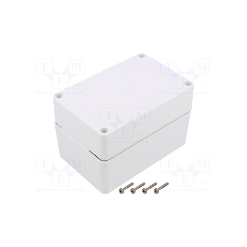 1 pcs x KRADEX - ZP120.80.75SB TM ASA - Enclosure: multipurpose, X: 120mm, Y: 80mm, Z: 75mm, ZP, ASA, white