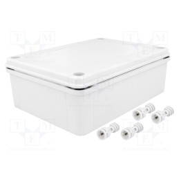 1 pcs x COMBIPLAST - CP-11-98 - Enclosure: multipurpose, X: 130mm, Y: 180mm, Z: 60mm, ABS, grey, IP65
