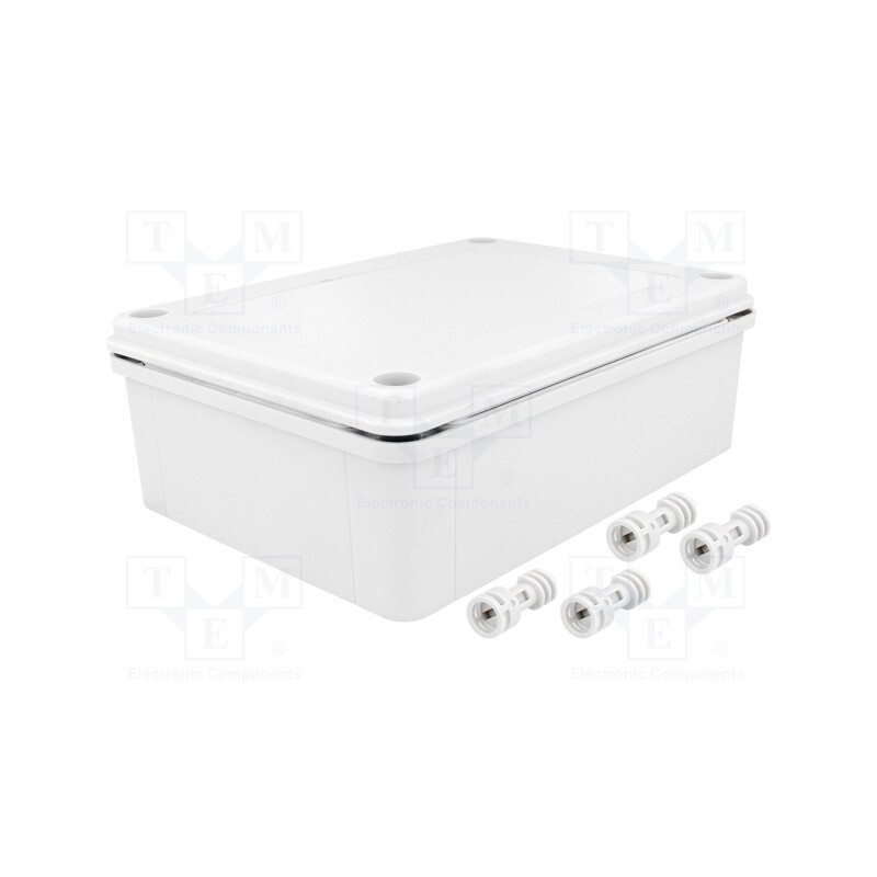 1 pcs x COMBIPLAST - CP-11-98 - Enclosure: multipurpose, X: 130mm, Y: 180mm, Z: 60mm, ABS, grey, IP65