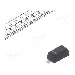 10 pcs x TAIWAN SEMICONDUCTOR - BAV20W RHG - Diode: rectifying, SMD, 200V, 200mA, 50ns, SOD123F, Ufmax: 1.25V