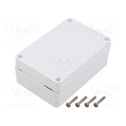 1 pcs x KRADEX - ZP120.80.60SB TM ASA - Enclosure: multipurpose, X: 120mm, Y: 80mm, Z: 60mm, ZP, ASA, white