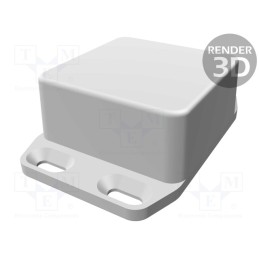 1 pcs x HAMMOND - 1590LLBFL - Enclosure: multipurpose, X: 50mm, Y: 50mm, Z: 21mm, with fixing lugs