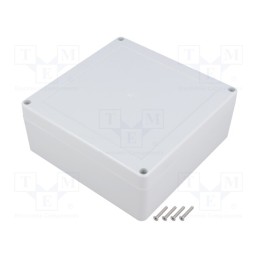 1 pcs x KRADEX - ZP150.150.60JH TM PC - Enclosure: multipurpose, X: 150mm, Y: 150mm, Z: 60mm, ZP, light grey