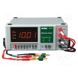 1 pcs x EXTECH - 380562 - Milli-ohm meter, LED, 3,5 digit (1999), Test volt: 5V, Plug: EU