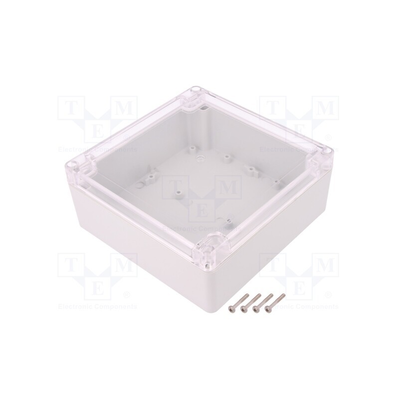 1 pcs x KRADEX - ZP150.150.60JPH TM PC - Enclosure: multipurpose, X: 150mm, Y: 150mm, Z: 60mm, ZP, light grey