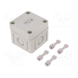 1 pcs x SPELSBERG - 10540101 - Enclosure: multipurpose, X: 65mm, Y: 65mm, Z: 57mm, TK PS, grey, IP66