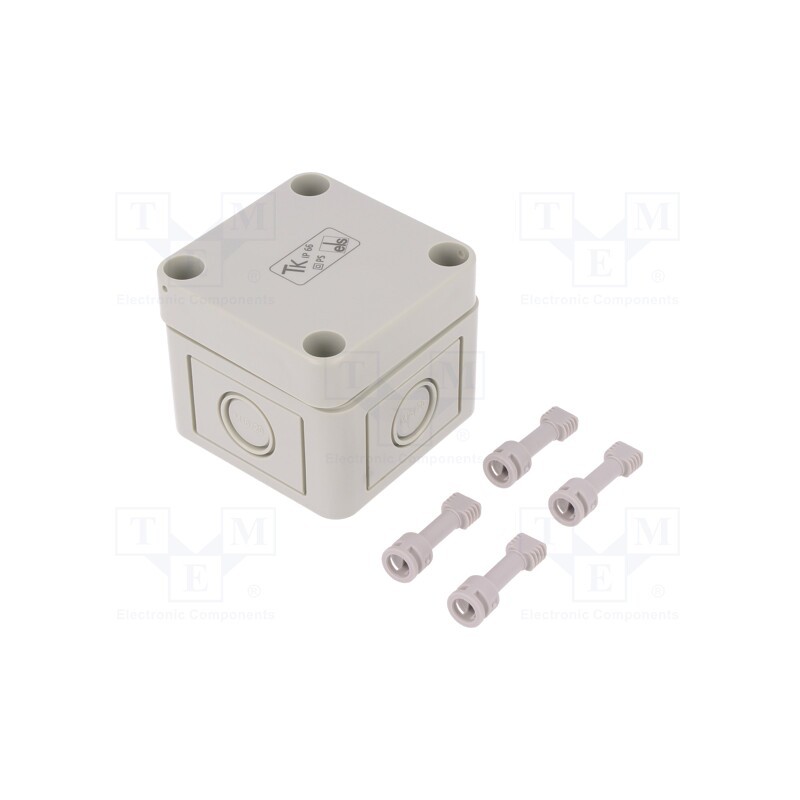 1 pcs x SPELSBERG - 10540101 - Enclosure: multipurpose, X: 65mm, Y: 65mm, Z: 57mm, TK PS, grey, IP66