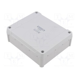 1 pcs x HENSEL - 6000040 - Enclosure: junction box, X: 119mm, Y: 139mm, Z: 49mm, IP54, grey
