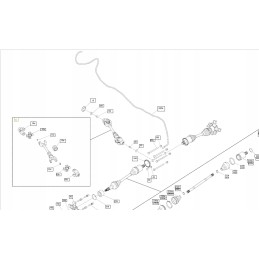 Rear drive shaft can am outlander 1000r xmr 703500991 703500929