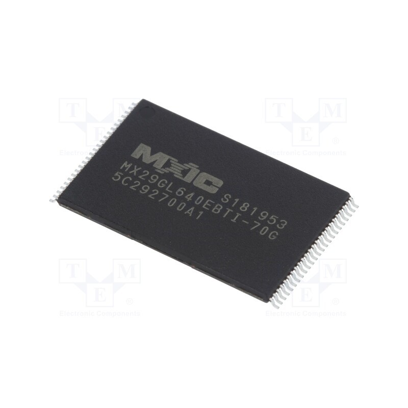 1 pcs x MACRONIX INTERNATIONAL - MX29GL640EBTI-70G/TRAY - IC: FLASH memory, 64MbFLASH, 70ns, TSOP48, parallel