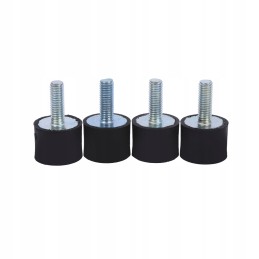 4x m6 vibration isolator anti-vibration shock absorber rubber spools
