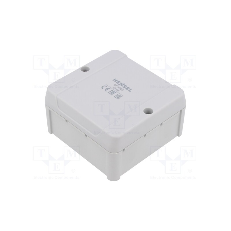 1 pcs x HENSEL - 6000038 - Enclosure: junction box, X: 88mm, Y: 88mm, Z: 49mm, IP54, grey