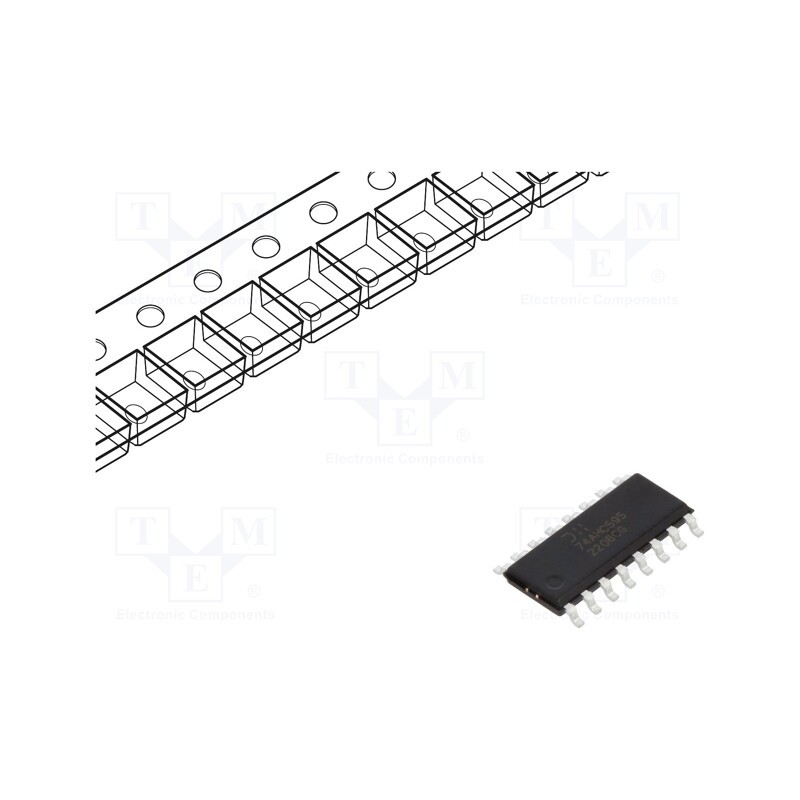 5 pcs x DIODES INCORPORATED - 74AHC595S16-13 - IC: digital, 8bit,shift register,serial input,parallel out
