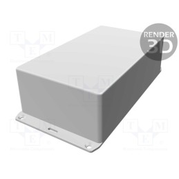 1 pcs x HAMMOND - 1591ESFLBK - Enclosure: multipurpose, X: 110mm, Y: 191mm, Z: 60mm, 1591S, ABS, IP54